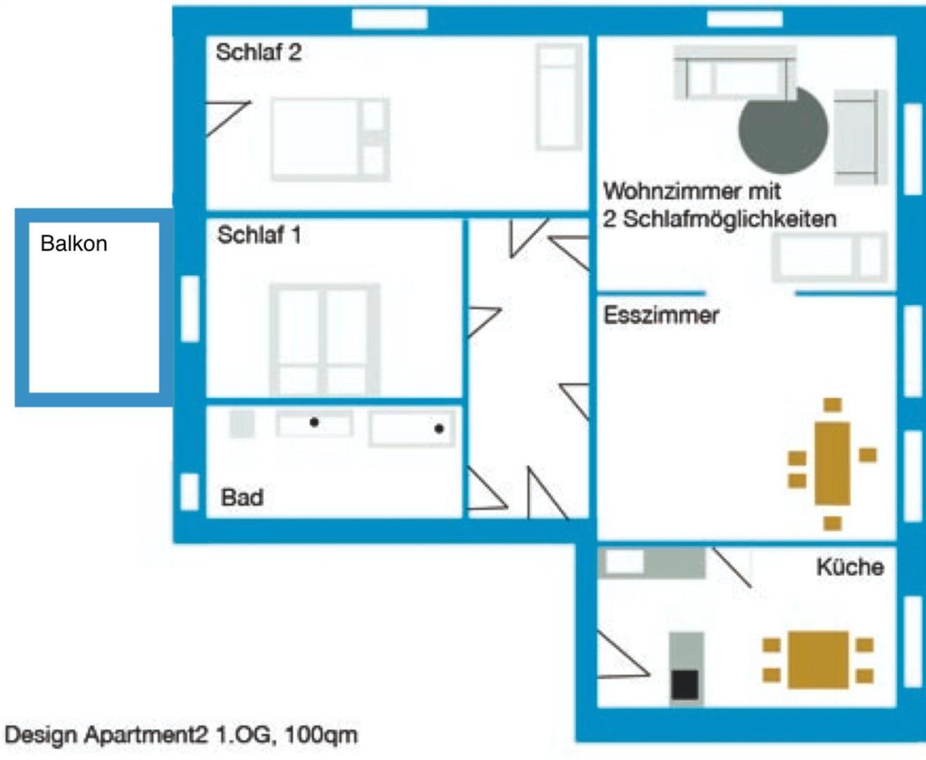 Design Apartments "Hier War Goethe Nie" Weimar  Chambre photo
